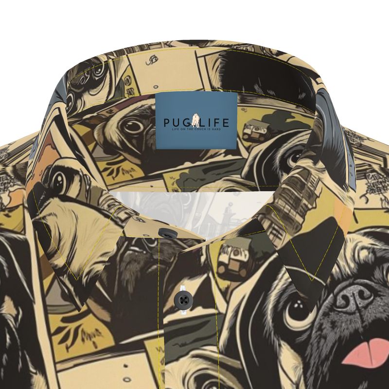 Pug Comics Aloha Shirt