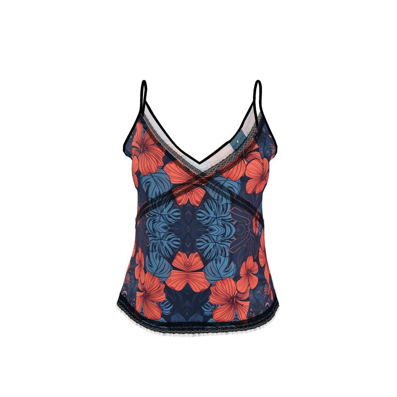 Tropical Pug Silk or Cotton Luxury Women's Pajamas sizes up to 7XL