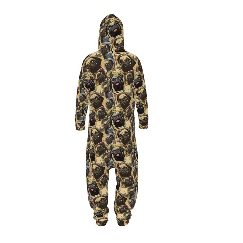 Pug Comic Adult Onesie