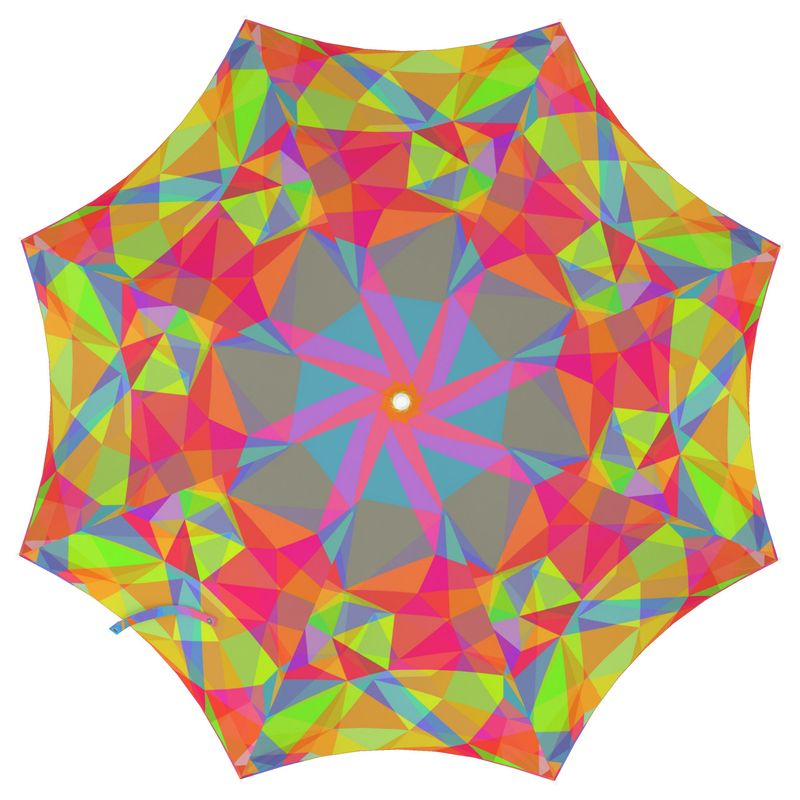 Neon Kaleidoscope Umbrella