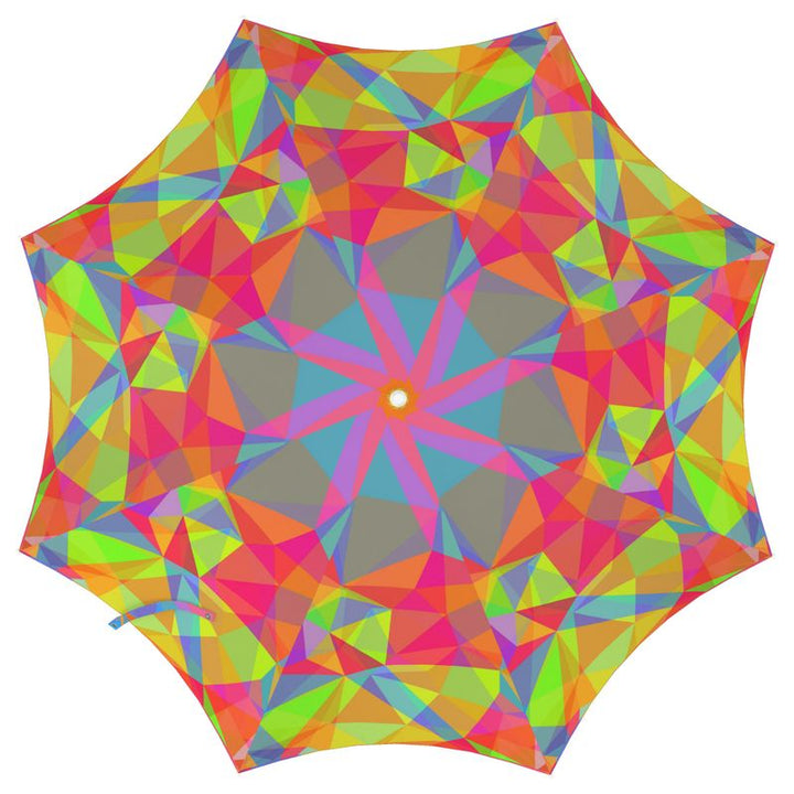 Neon Kaleidoscope Umbrella