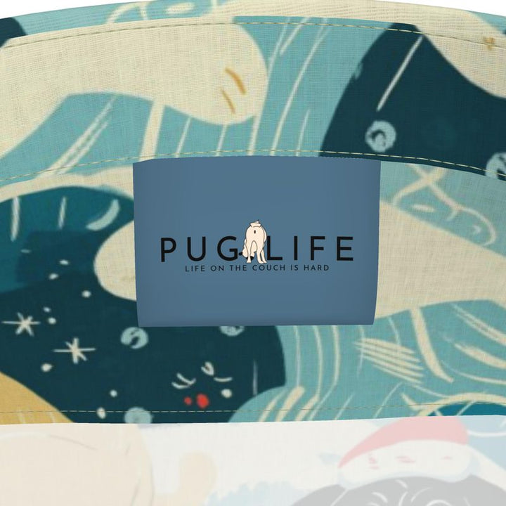 Surf Santa Pug Aloha Shirt