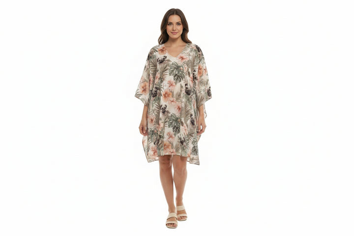 Earthen Tropical Pug Sol Caftan