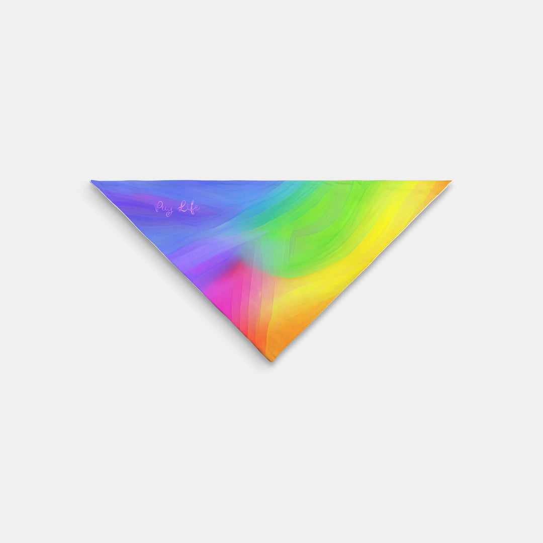 Rainbow Pride Triangle Small Breed Pet Bandana