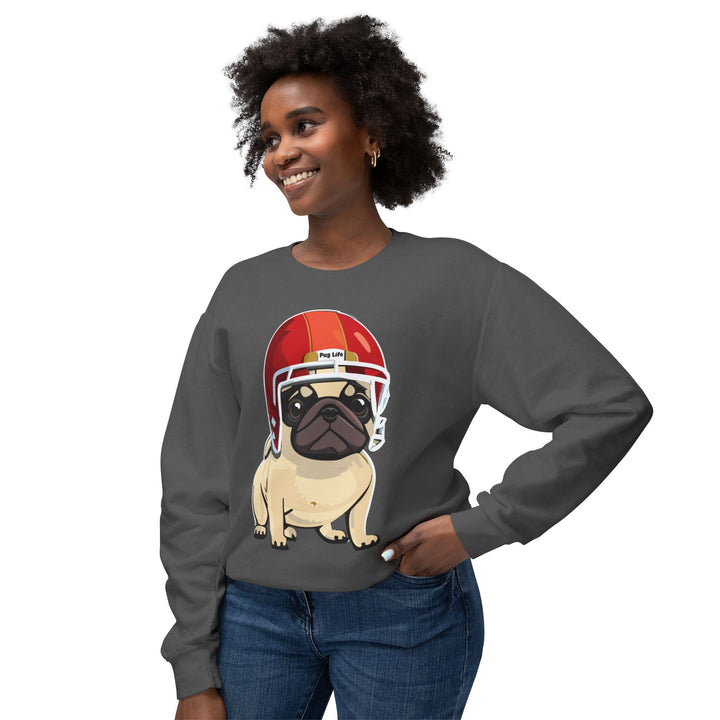 Football Pug Comfort Colors Sweatshirt