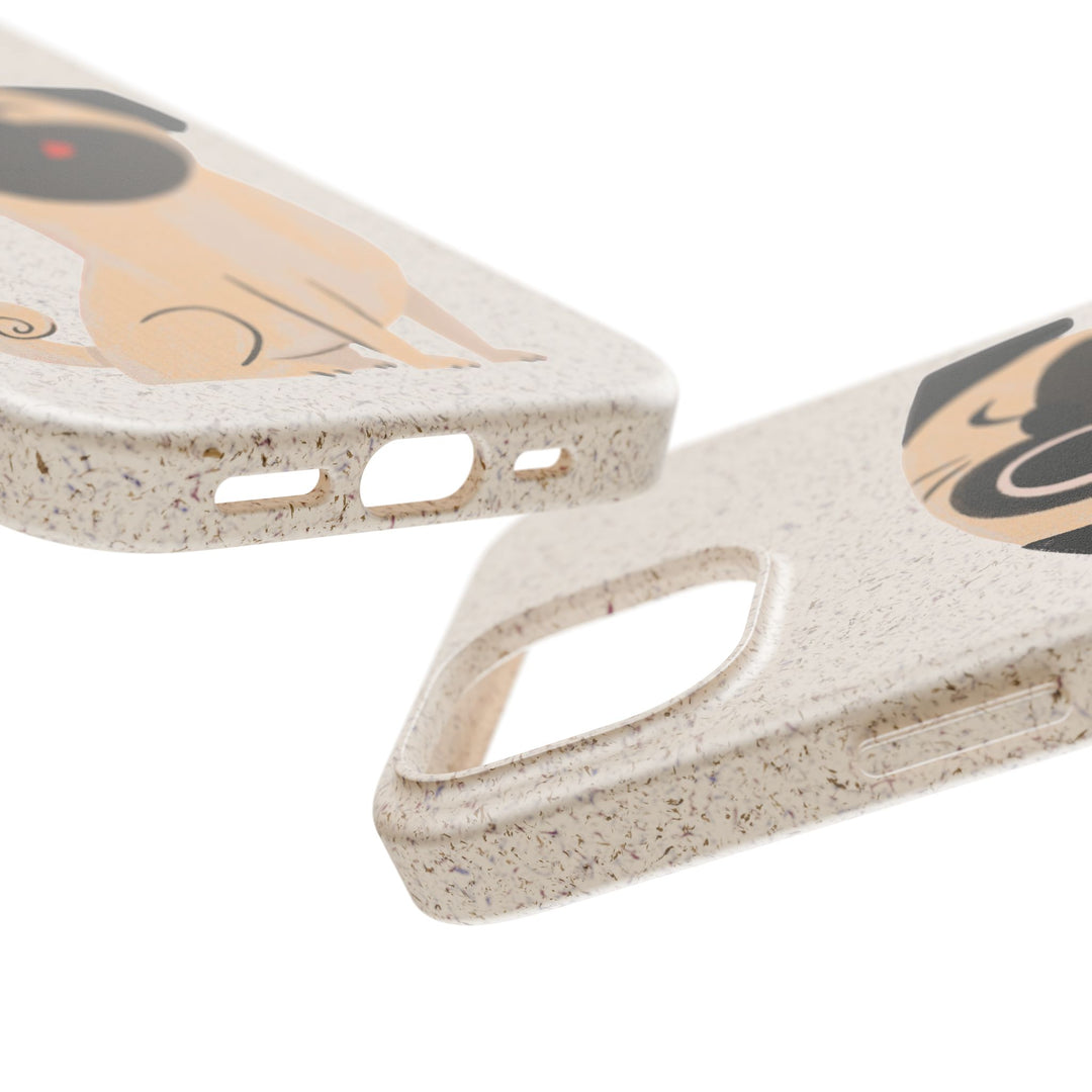 One Eyed Pug Biodegradable Phone Case