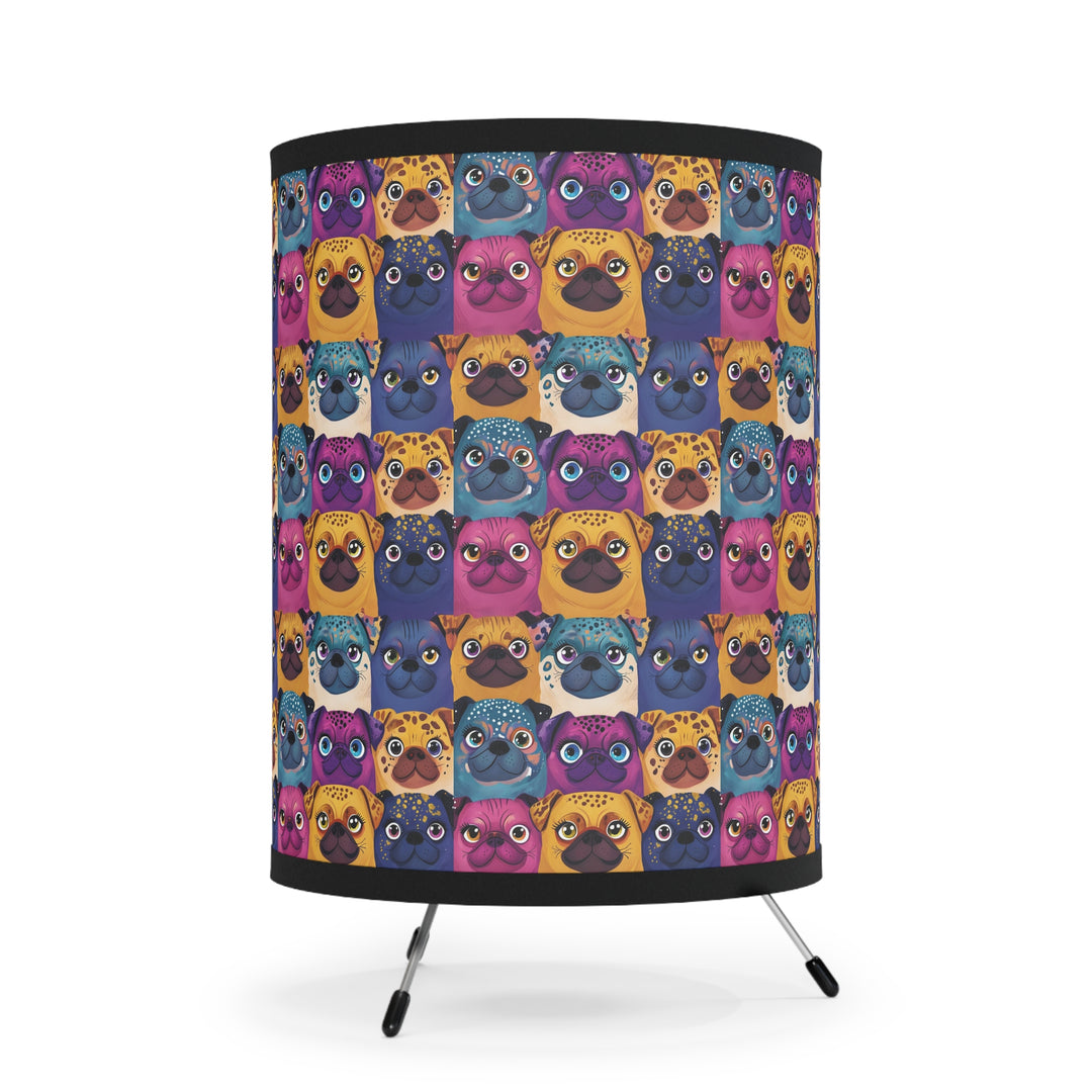 Wild Pugs Tripod Lamp