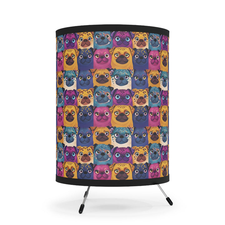Wild Pugs Tripod Lamp