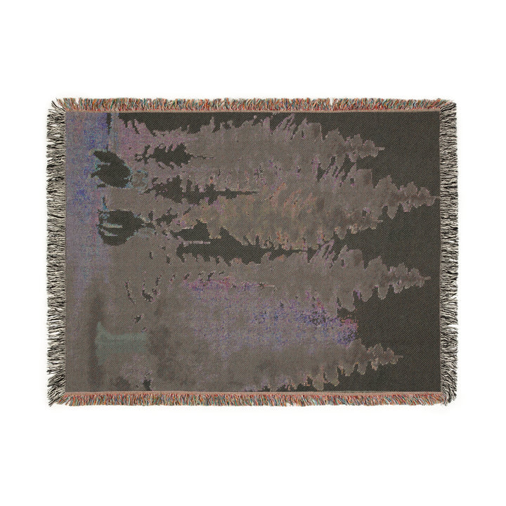 Fawn Pug Forest Woven Blanket