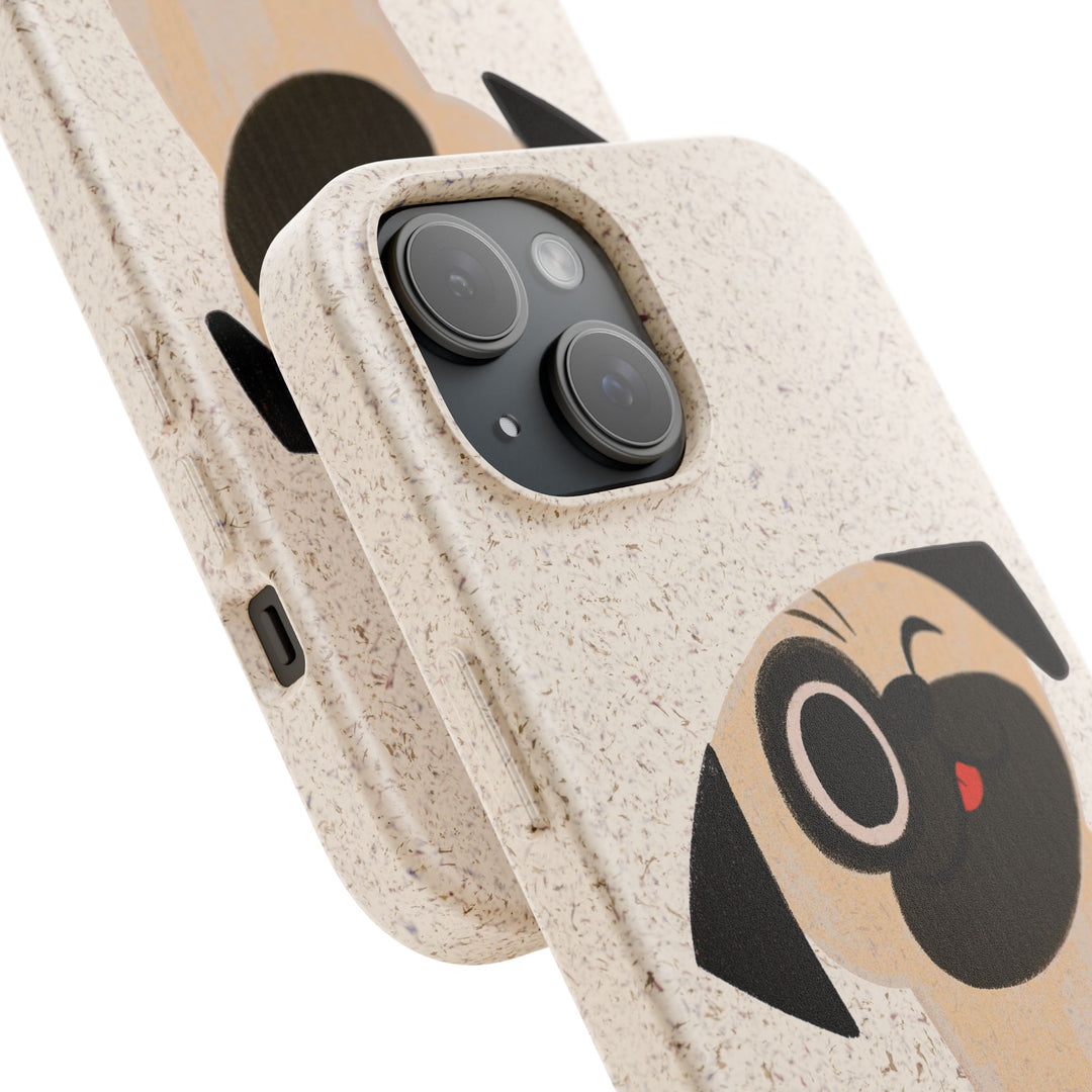 One Eyed Pug Biodegradable Phone Case
