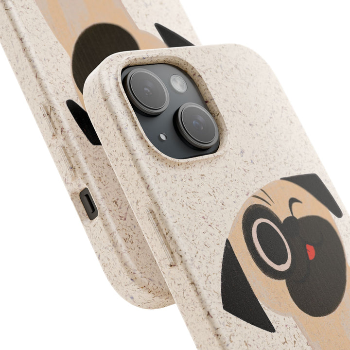One Eyed Pug Biodegradable Phone Case