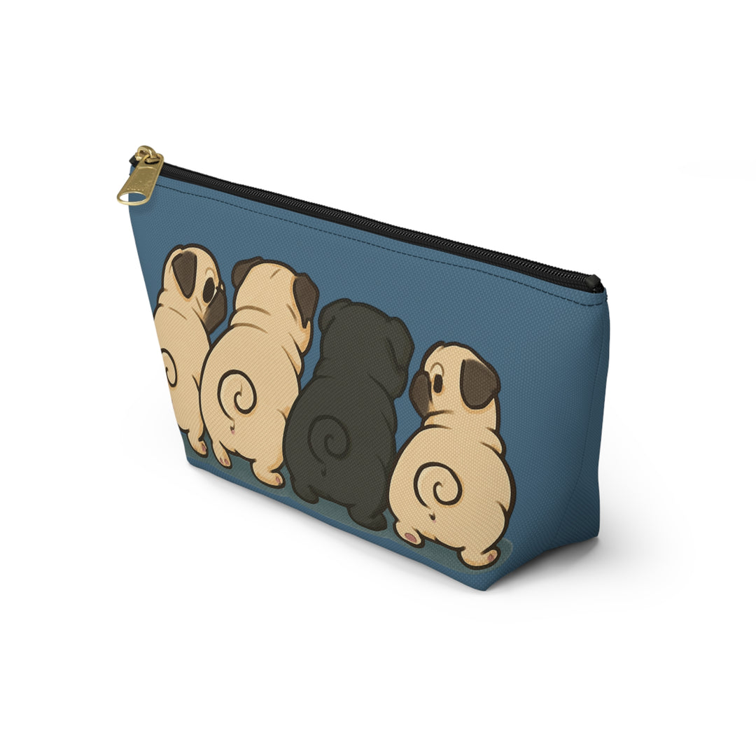 Pug Butt Party Accessory Pouch — Cute Pugs Makeup & Pencil Bag