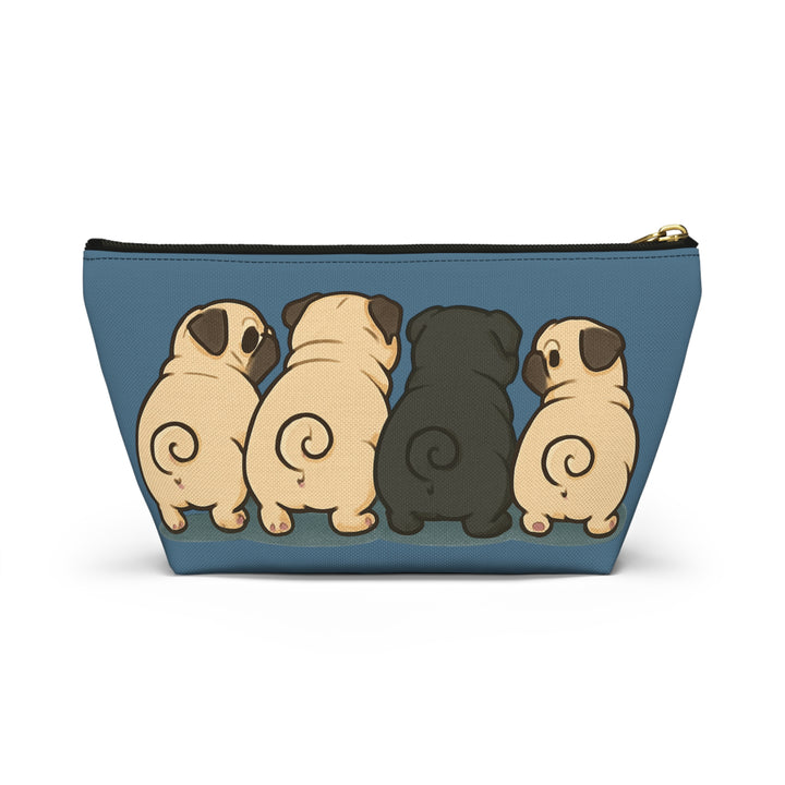Pug Butt Party Accessory Pouch — Cute Pugs Makeup & Pencil Bag
