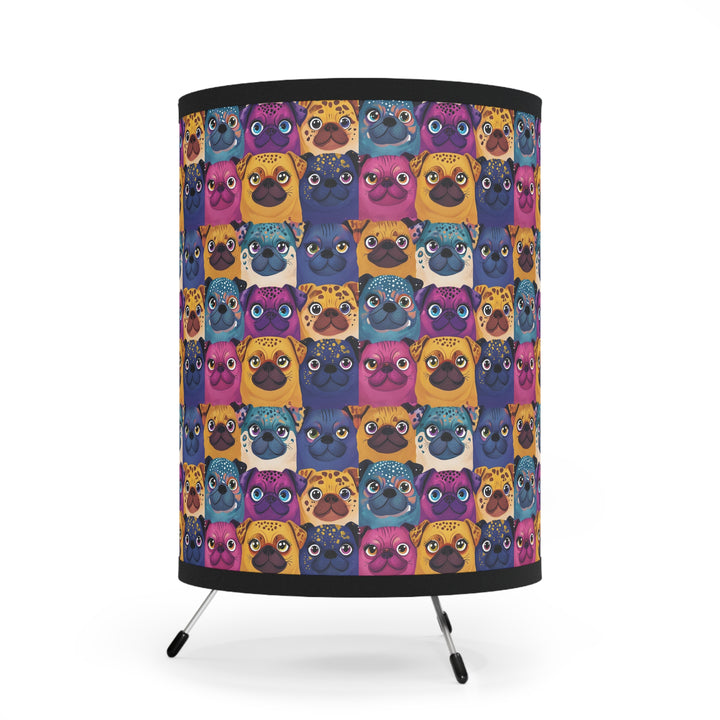 Wild Pugs Tripod Lamp