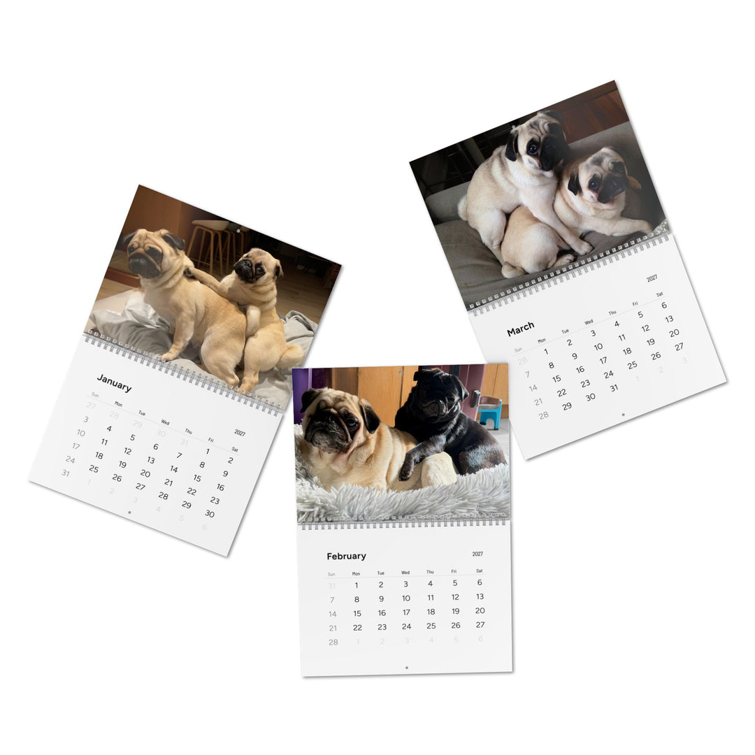 Pugs in Compromising Positions Wall Calendars 2027
