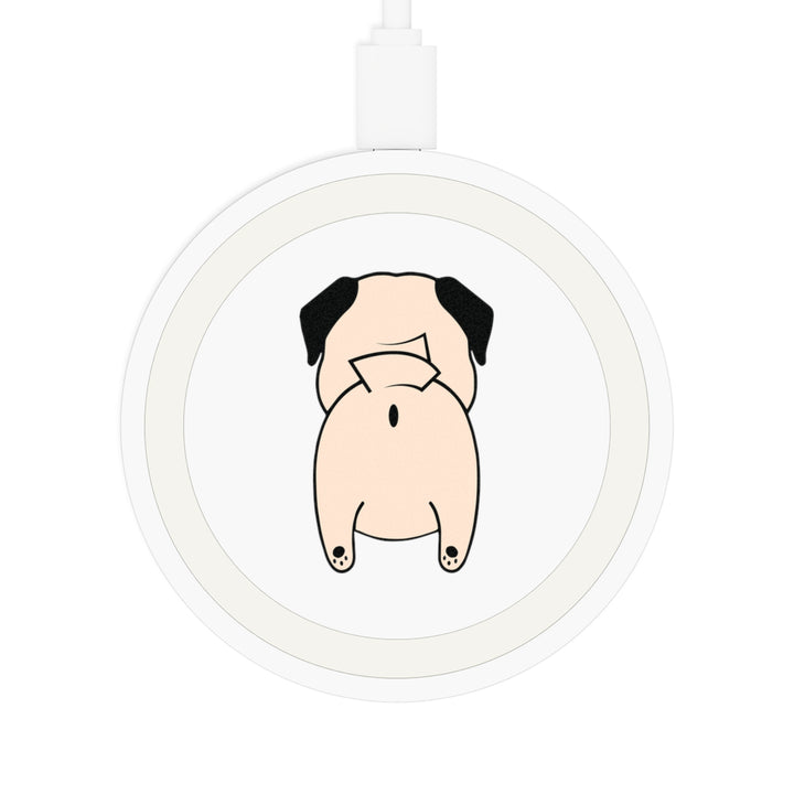 Pug Butt Quake Wireless Charging Pad (Personalize It!)