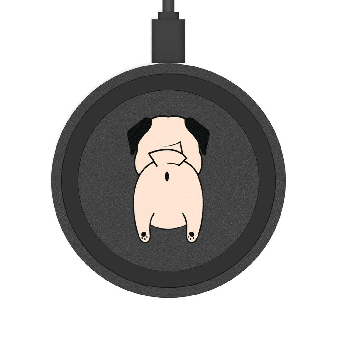 Pug Butt Quake Wireless Charging Pad (Personalize It!)