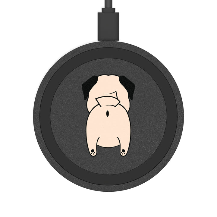 Pug Butt Quake Wireless Charging Pad (Personalize It!)