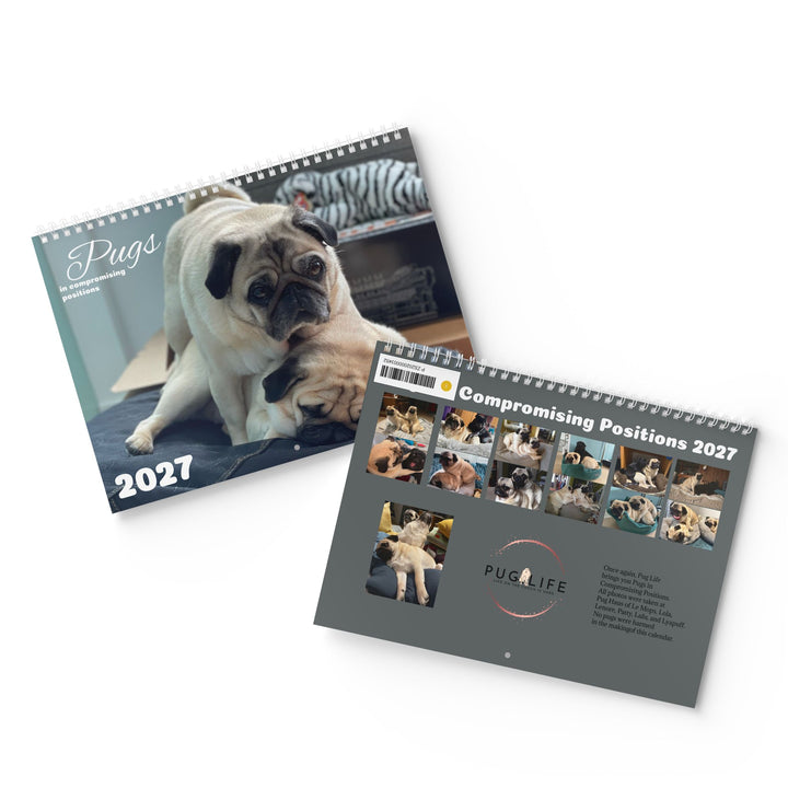 Pugs in Compromising Positions Wall Calendars 2027