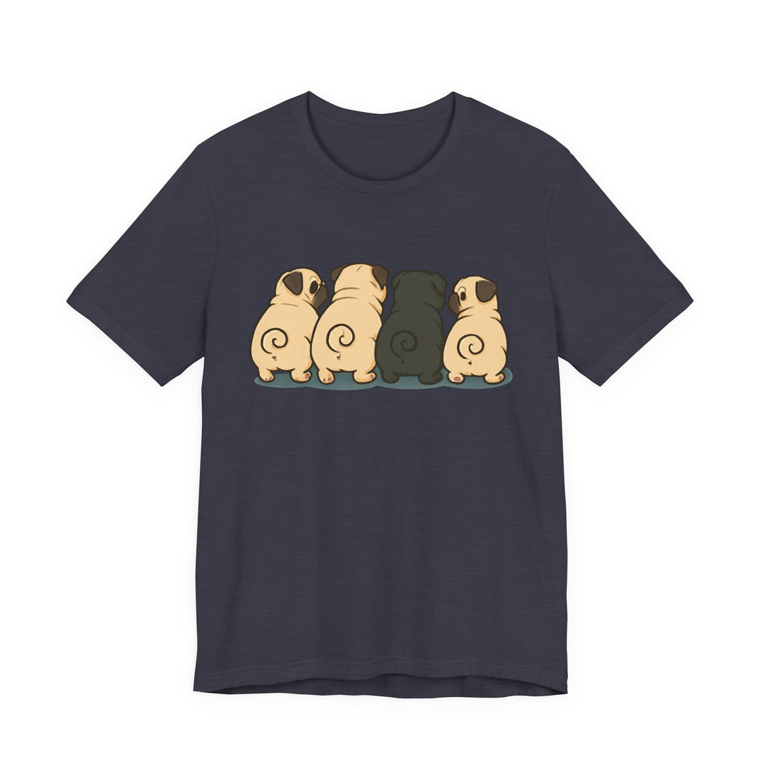 Express Shipping | Pug Butt Lineup T-Shirt