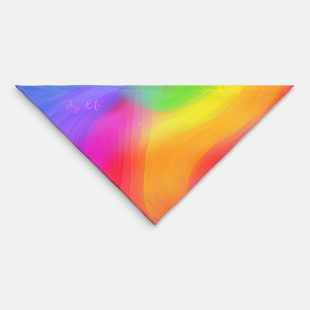 Rainbow Pride Triangle Pet Bandana