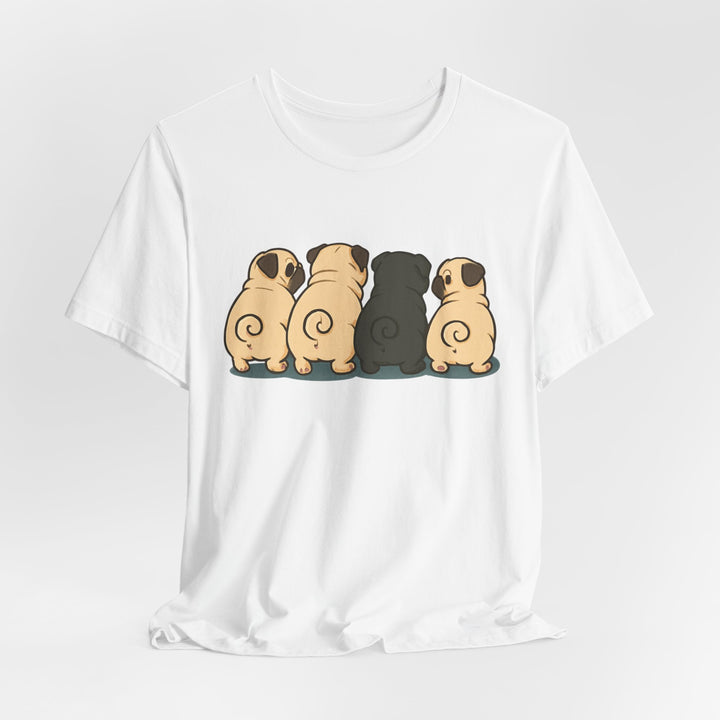 Express Shipping | Pug Butt Lineup T-Shirt
