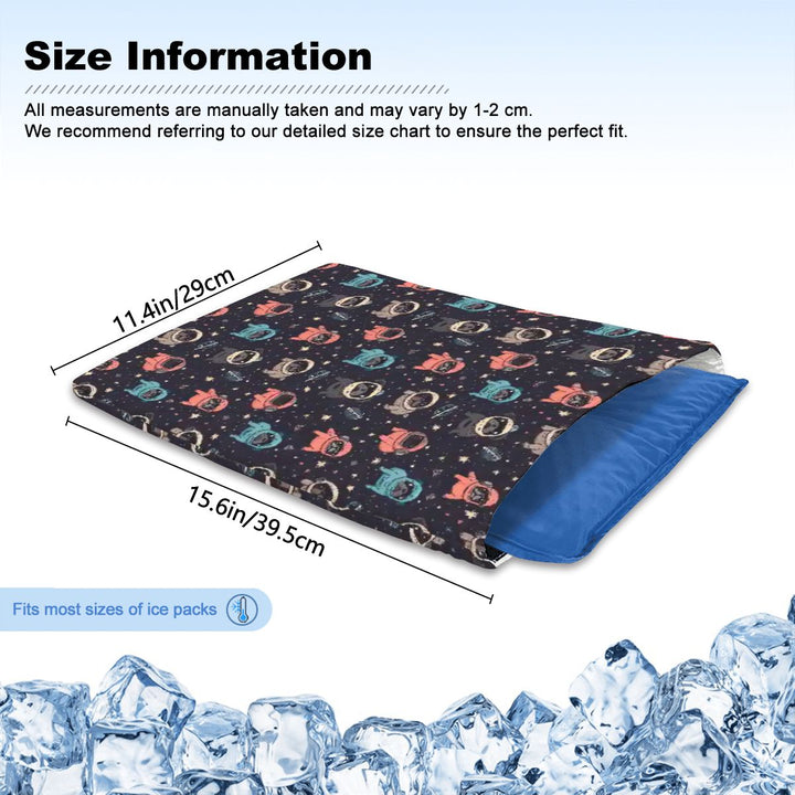 Space Pug Pet Cooling Mat