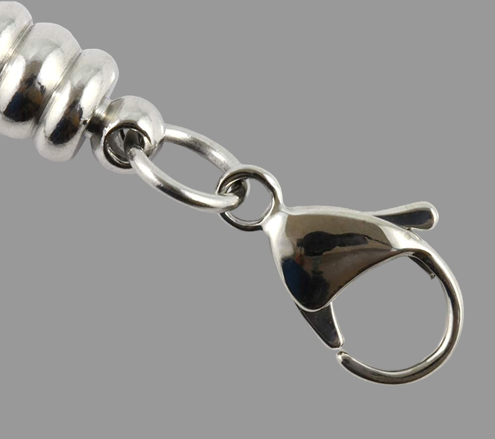 Pug Bracelet | Dog on a Square Stainless Steel Snake Chain Charm Bracelet