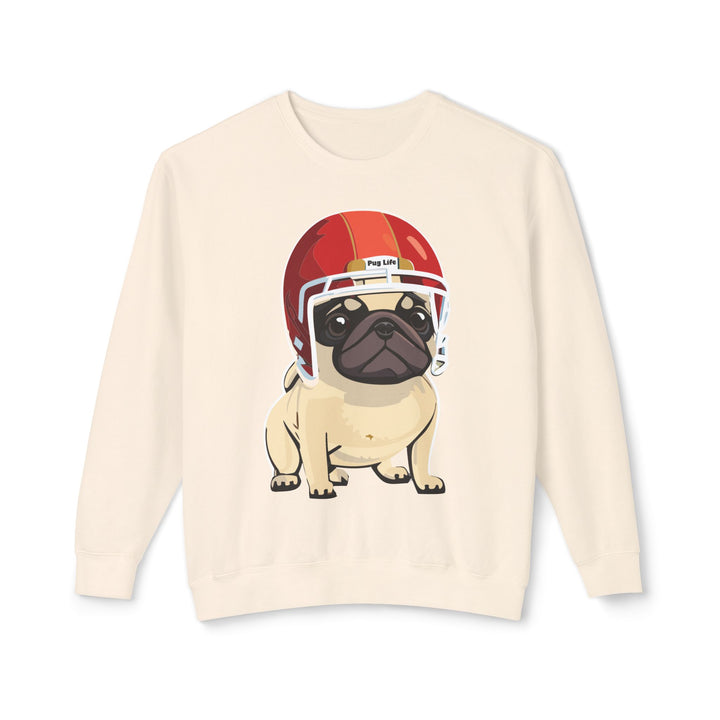 Football Pug Comfort Colors Sweatshirt