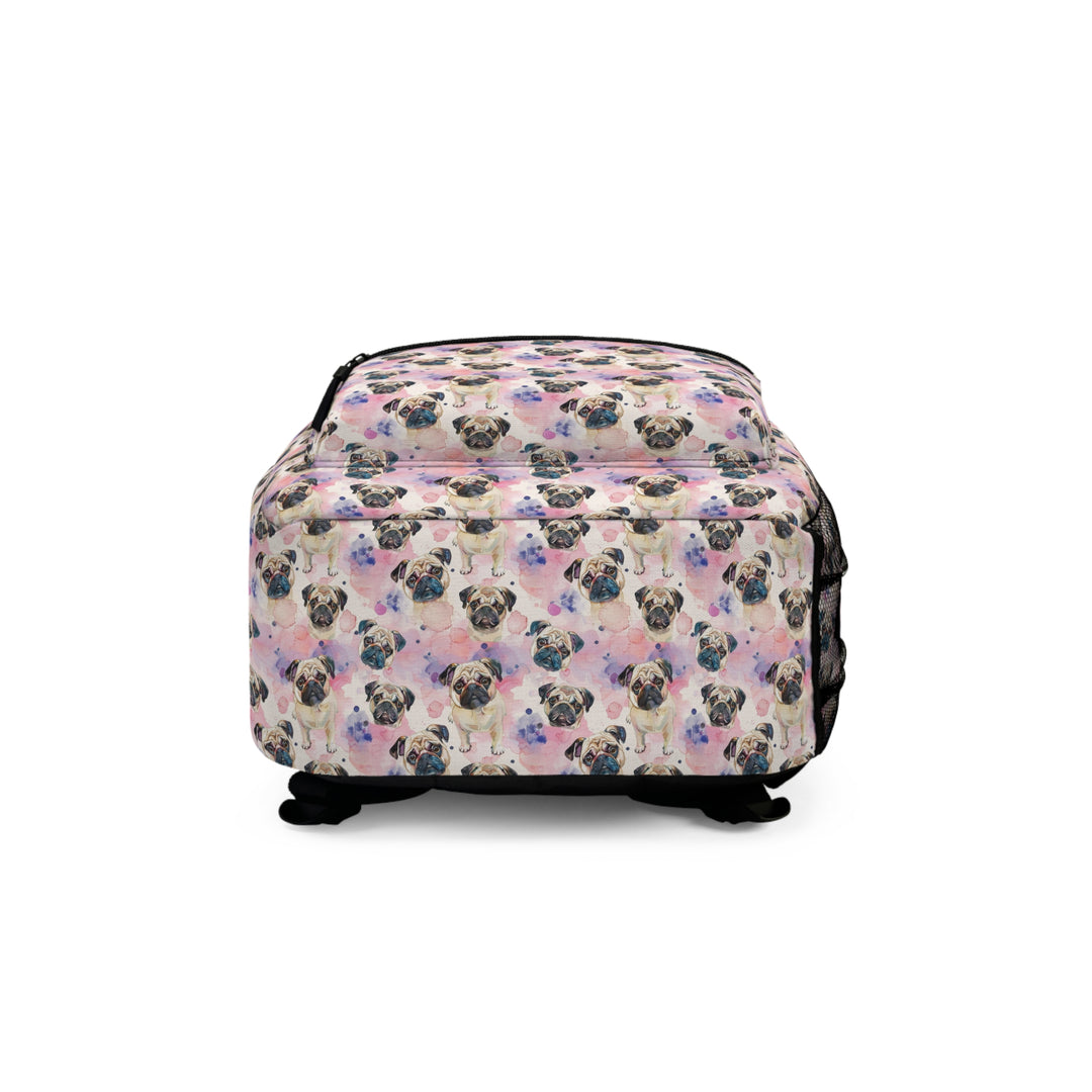 Adorable Watercolor Pug Children's Backpack