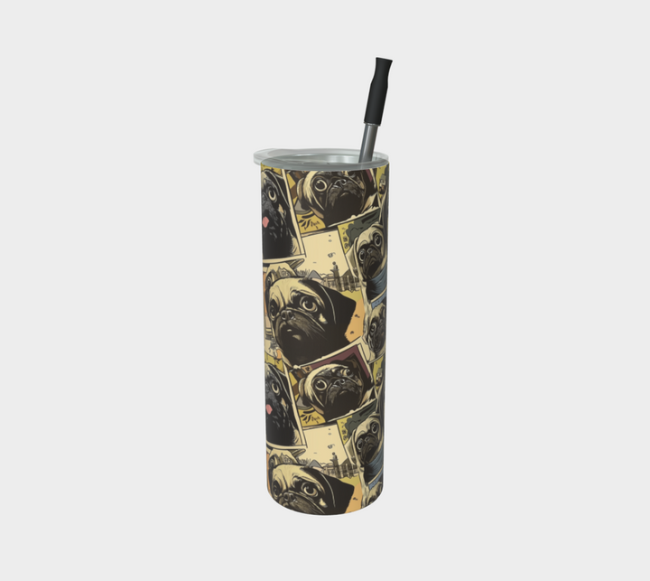 Pug Comic Tumbler