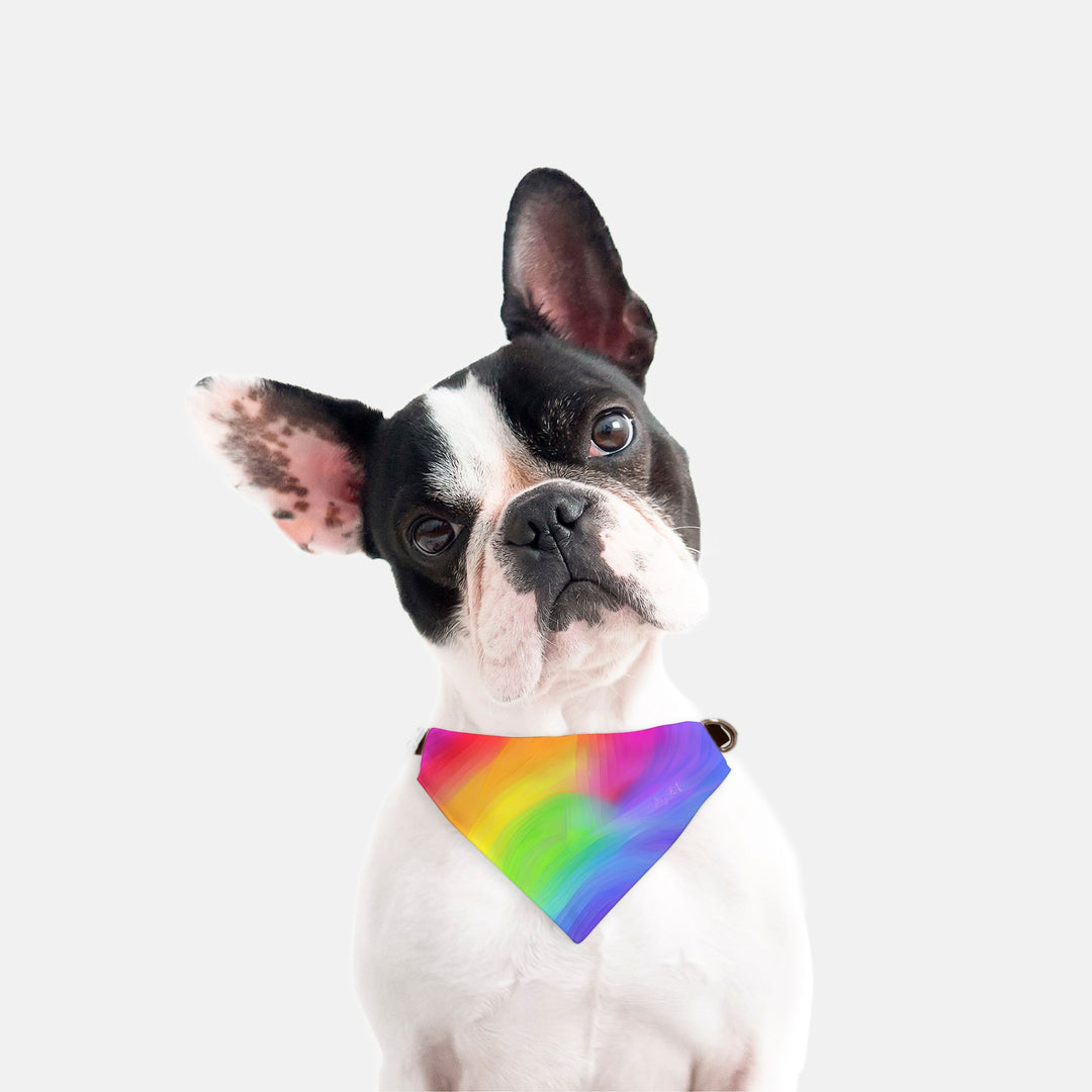 Rainbow Pride Pet Bandana Collar