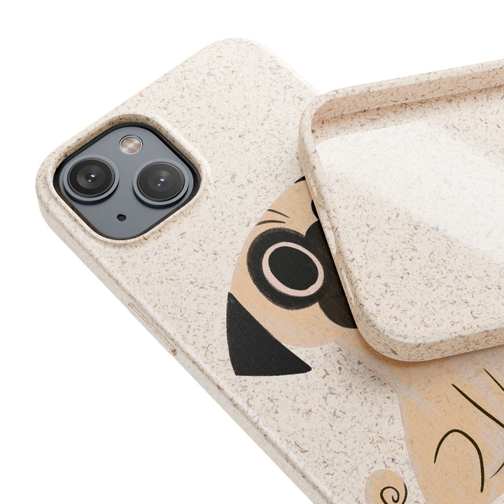 One Eyed Pug Biodegradable Phone Case
