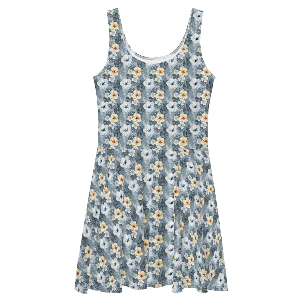 athletic skater dress Gray Skies Tropical Athletic Skater Dress or Skirt for Running, Race Costumes, Athleisure, or Bounding. S / Dress