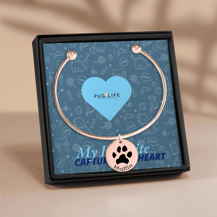 Personalized Pawprint Bracelet