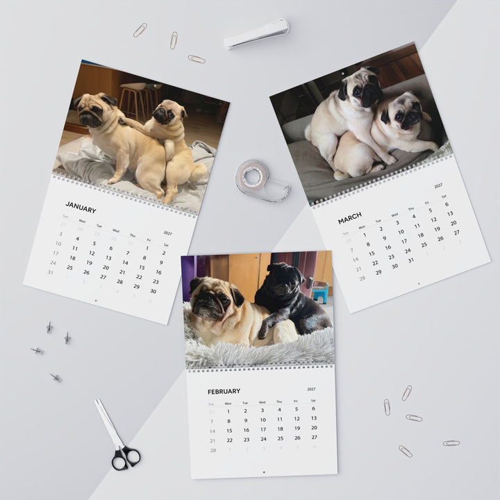 Pugs in Compromising Positions Wall Calendars 2027