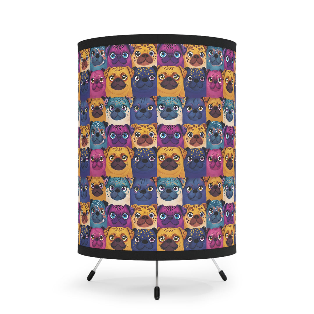 Wild Pugs Tripod Lamp