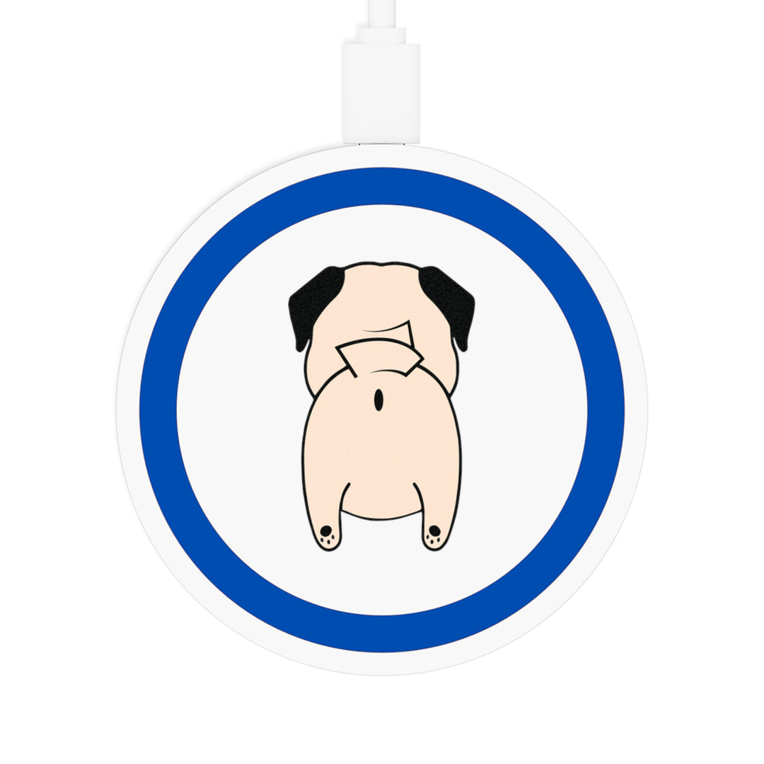 Pug Butt Quake Wireless Charging Pad (Personalize It!)