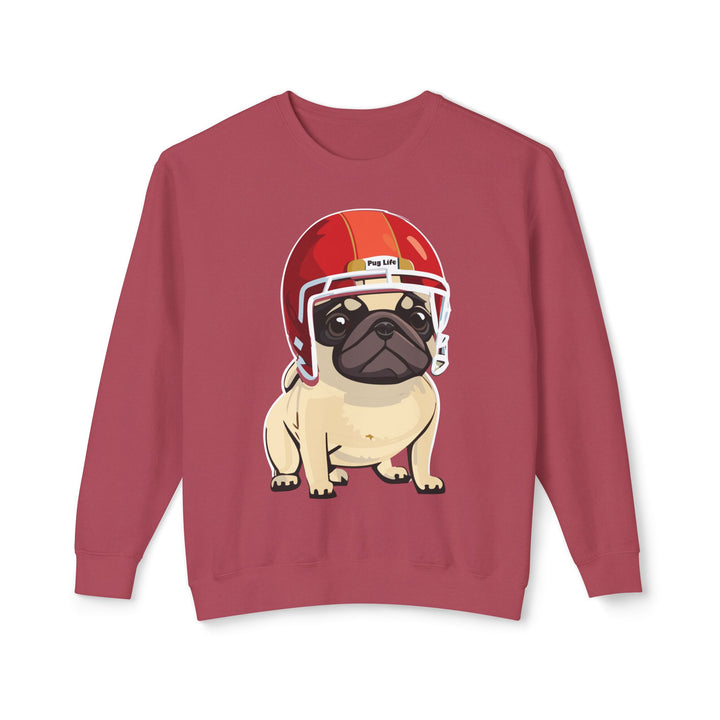 Football Pug Comfort Colors Sweatshirt