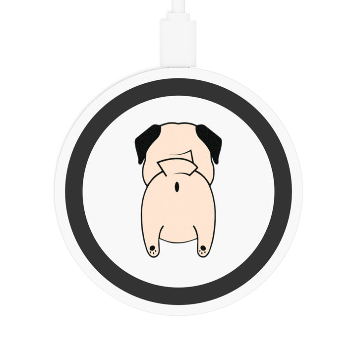 Pug Butt Quake Wireless Charging Pad (Personalize It!)