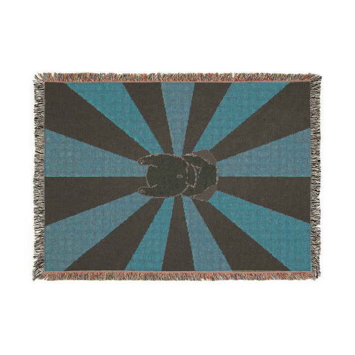 Burst of Pug Butt Woven Blanket