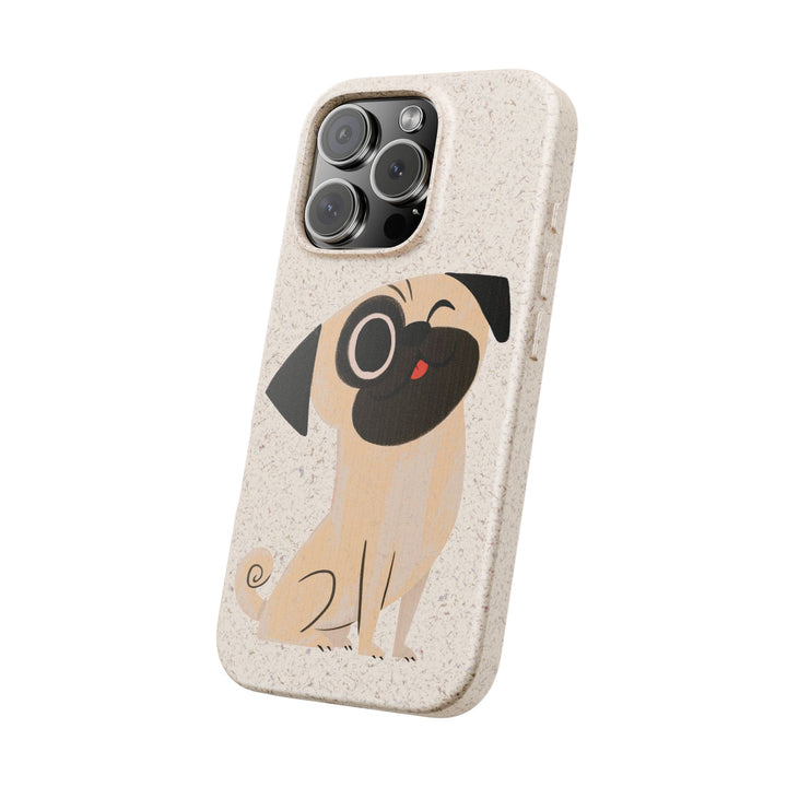 One Eyed Pug Biodegradable Phone Case