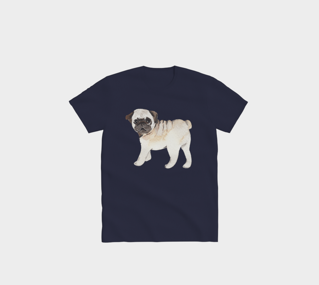 Puppy Pug Life Seamless Body T-Shirt