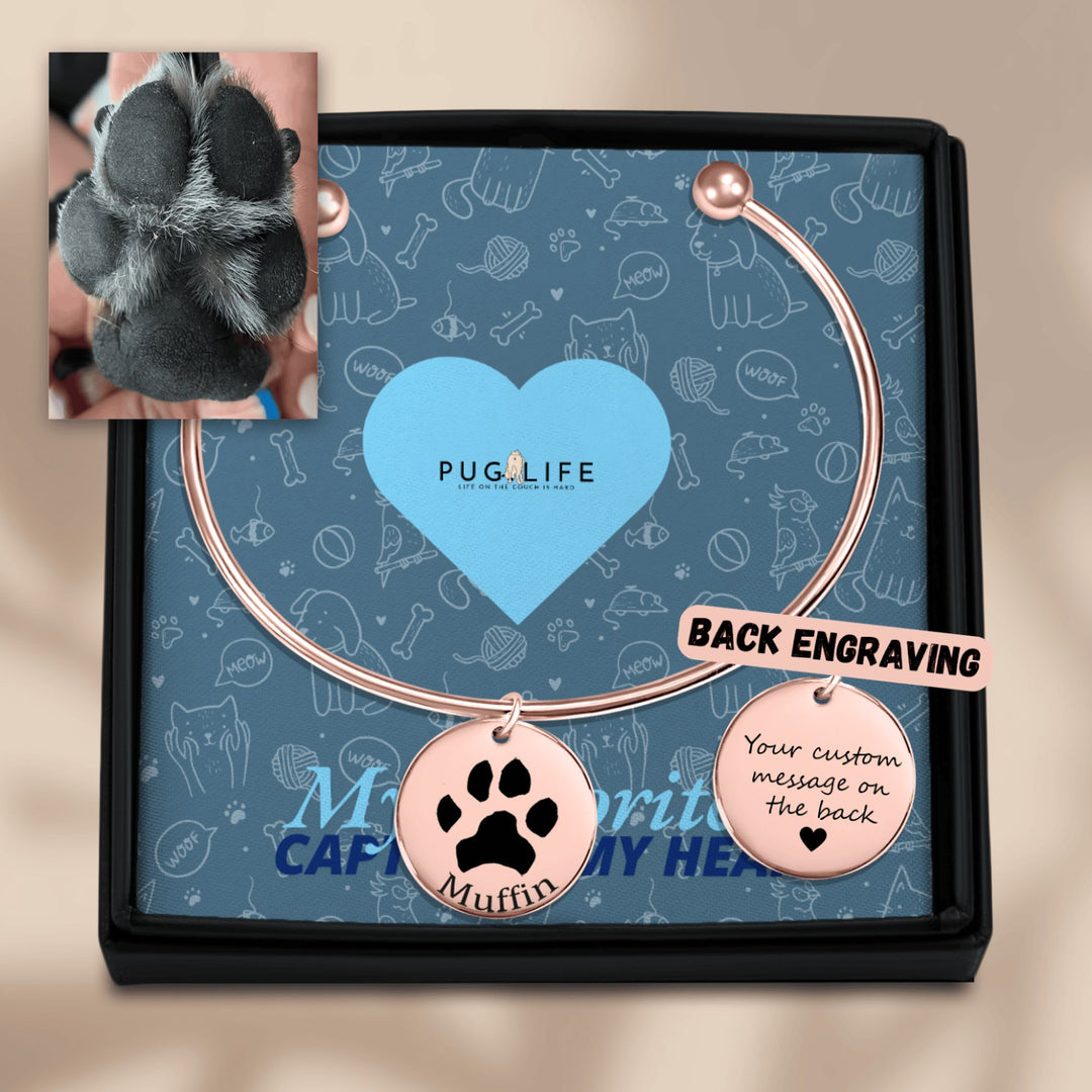 Personalized Pawprint Bracelet