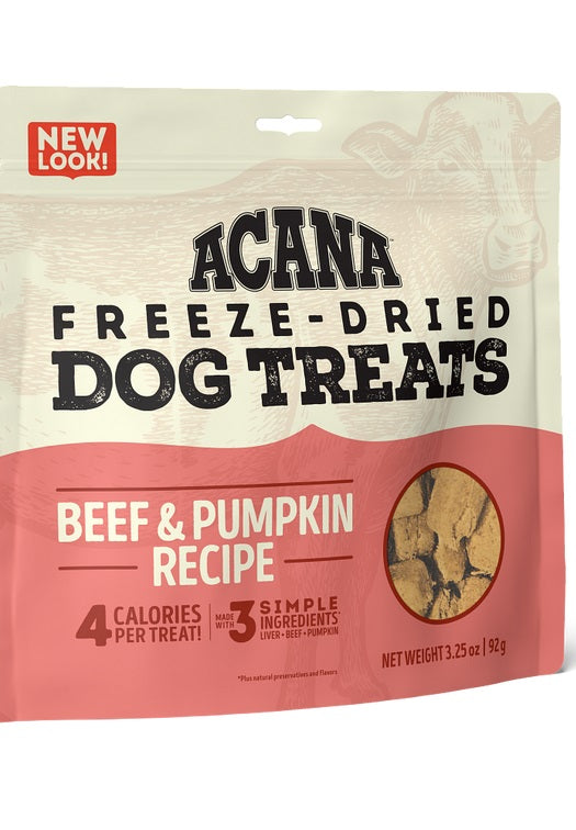 Beef &amp; Pumpkin Freeze-Dried Dog Treats
