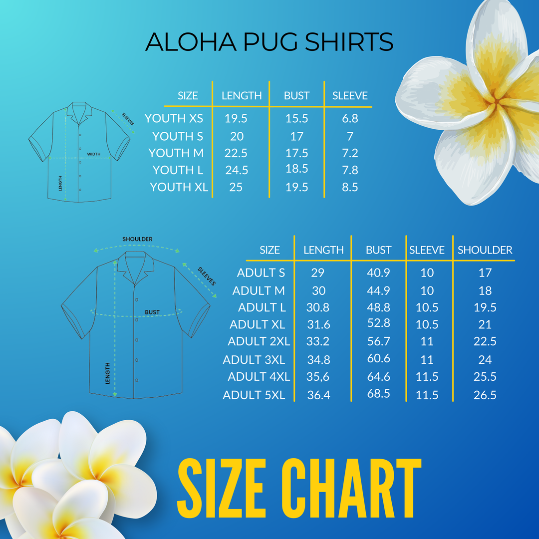 Space Pug Adult Aloha Pug Shirt