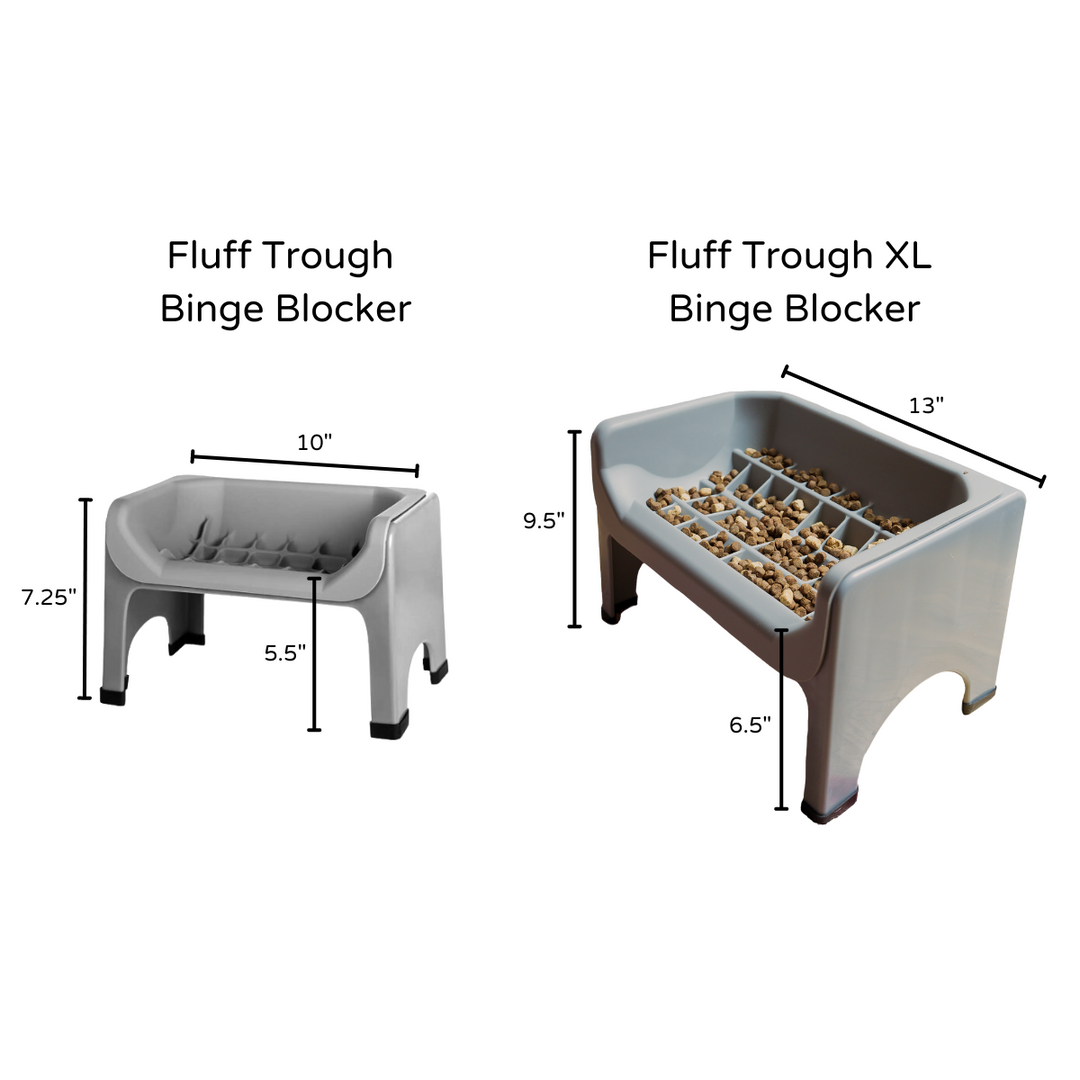 Fluff Trough XL Binge Blocker Set