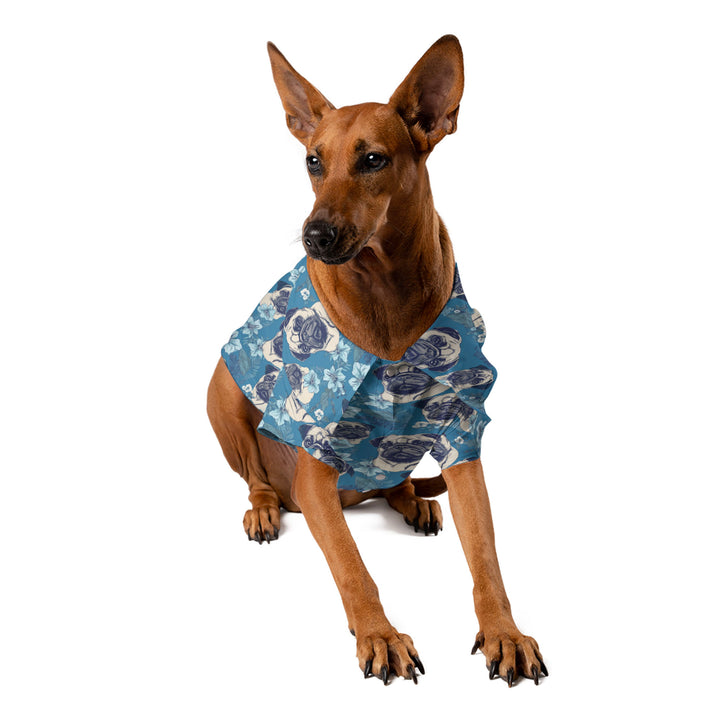 Blue Hawaii Pet Aloha Shirt