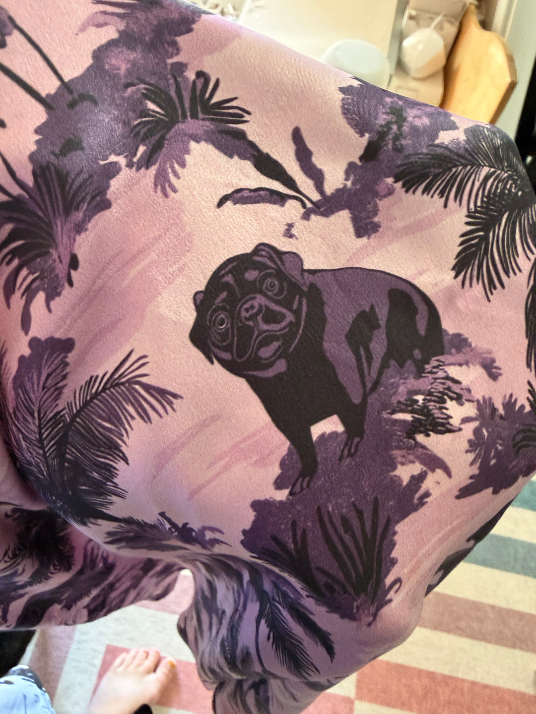 Gothic Pug Backless Halter Dress