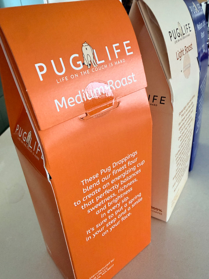 Four Pug Blend Pug Droppings Coffee Blend (Medium Roast)